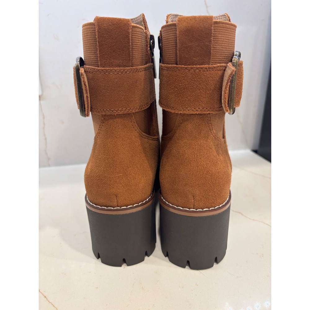 NEW Blondo 6.5 Dakota Waterproof Ankle Boot Women Cognac - Picture 4 of 12